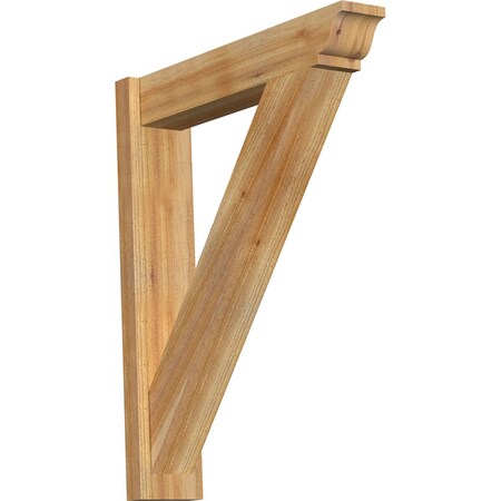 Traditional Traditional Rough Sawn Outlooker, Western Red Cedar, 6W X 28D X 34H